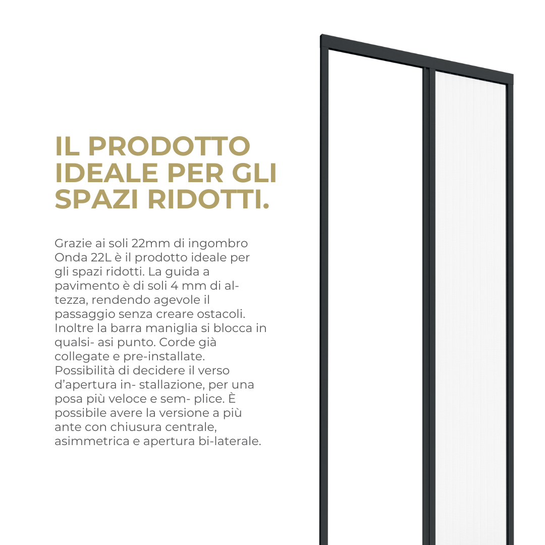 Onda 22L Zanzariera Plissettata Laterale da 22m