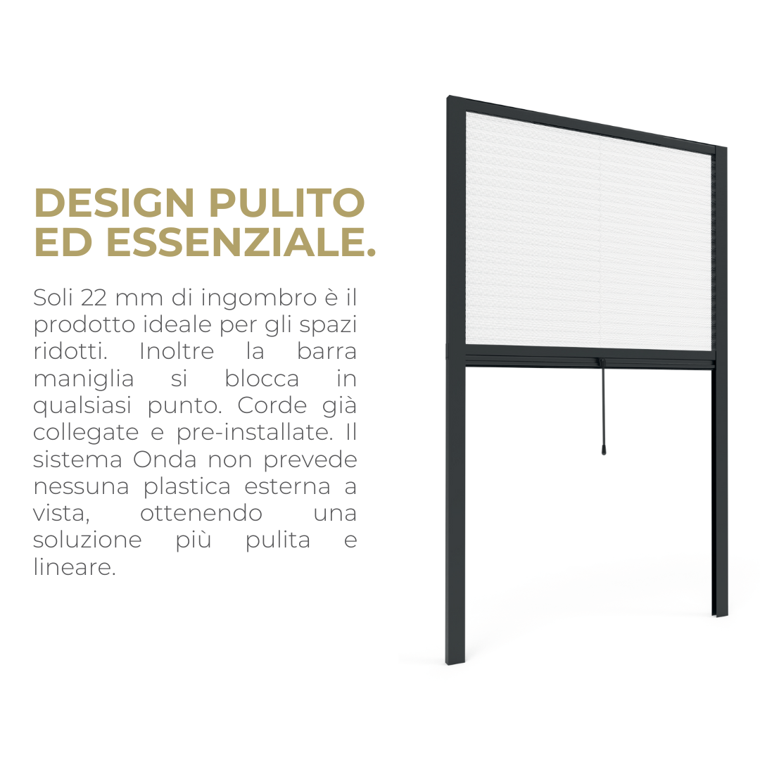 Onda 22V Zanzariera Plissettata Verticale da 22m