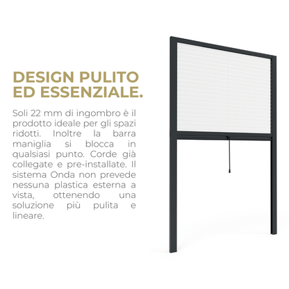 Onda 22V Zanzariera Plissettata Verticale da 22m