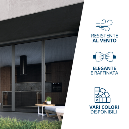 QuadraFlair Zanzariera Laterale con catena inferiore (Carroarmato) 2 Ante
